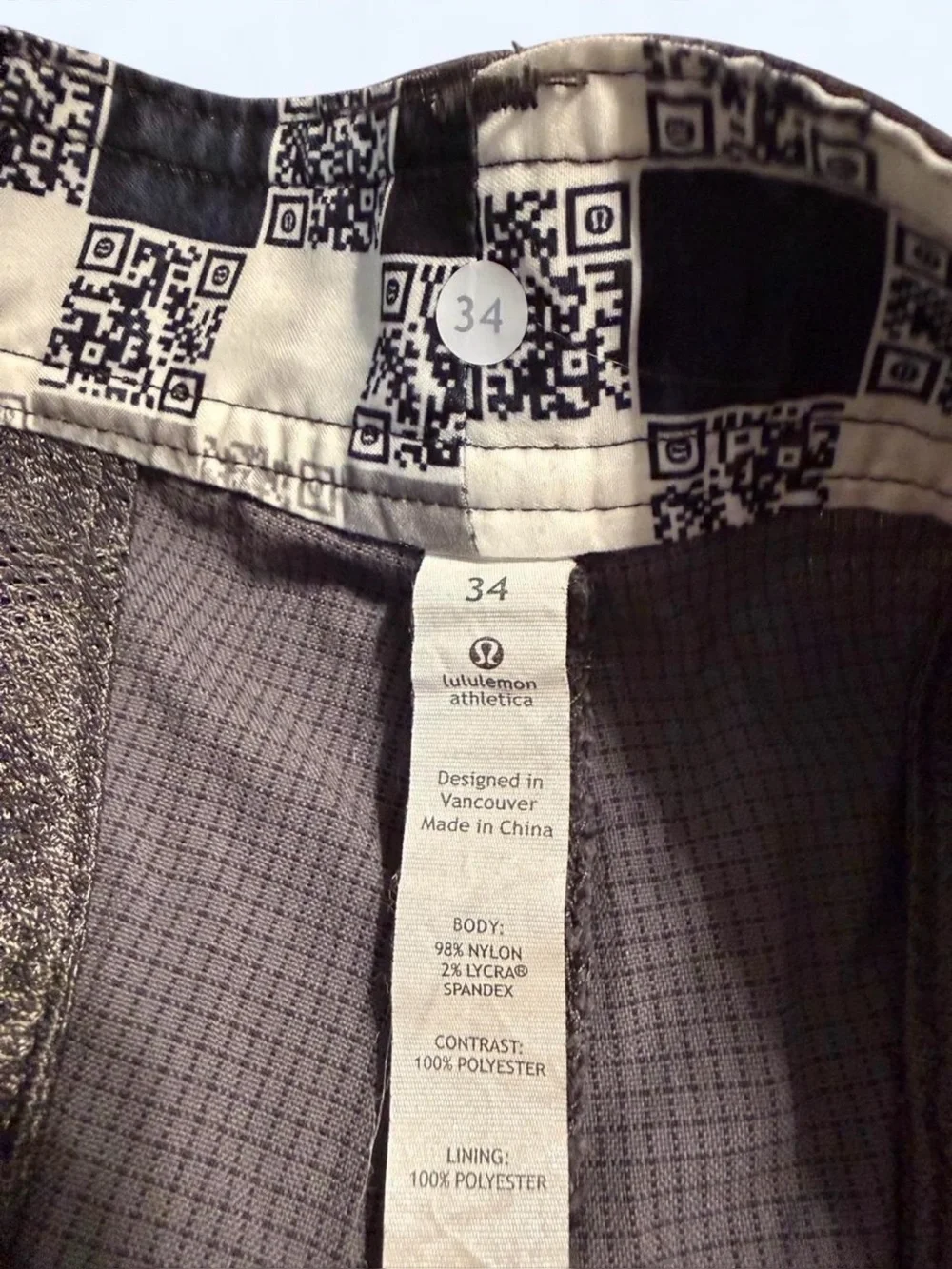 Men’s Lululemon Gray Current State Snap Button Board Shorts